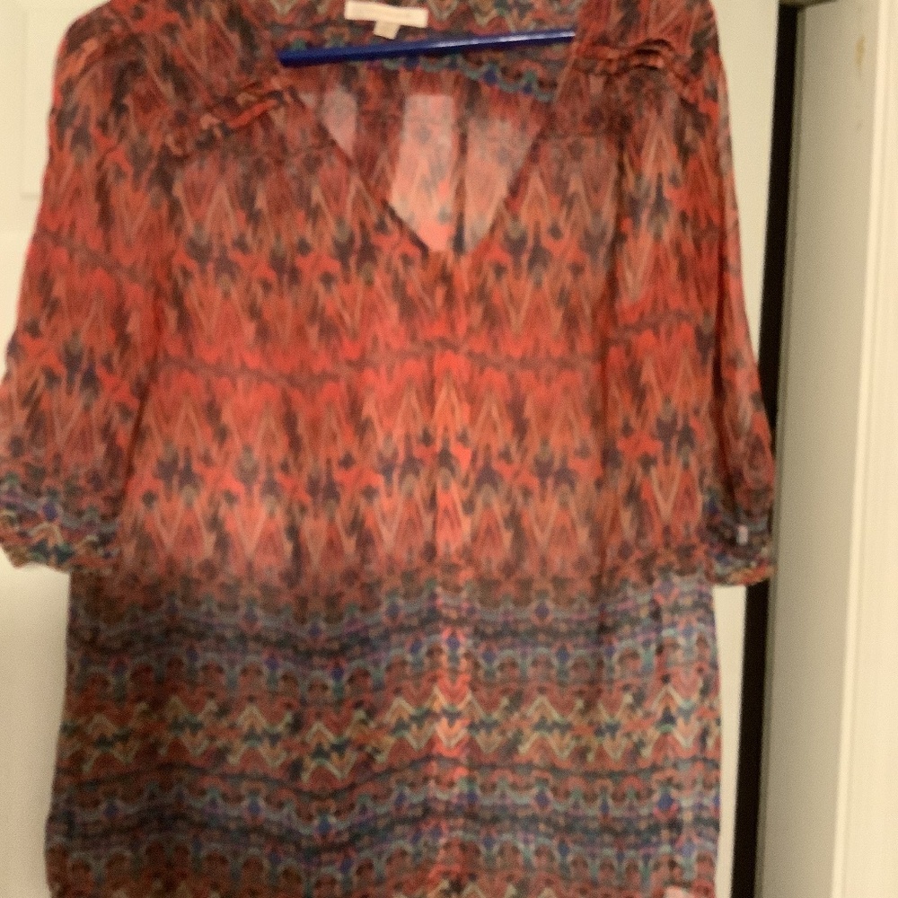 Skies Are Blue sheer top. Great for fall. Womens size M. Great condition!